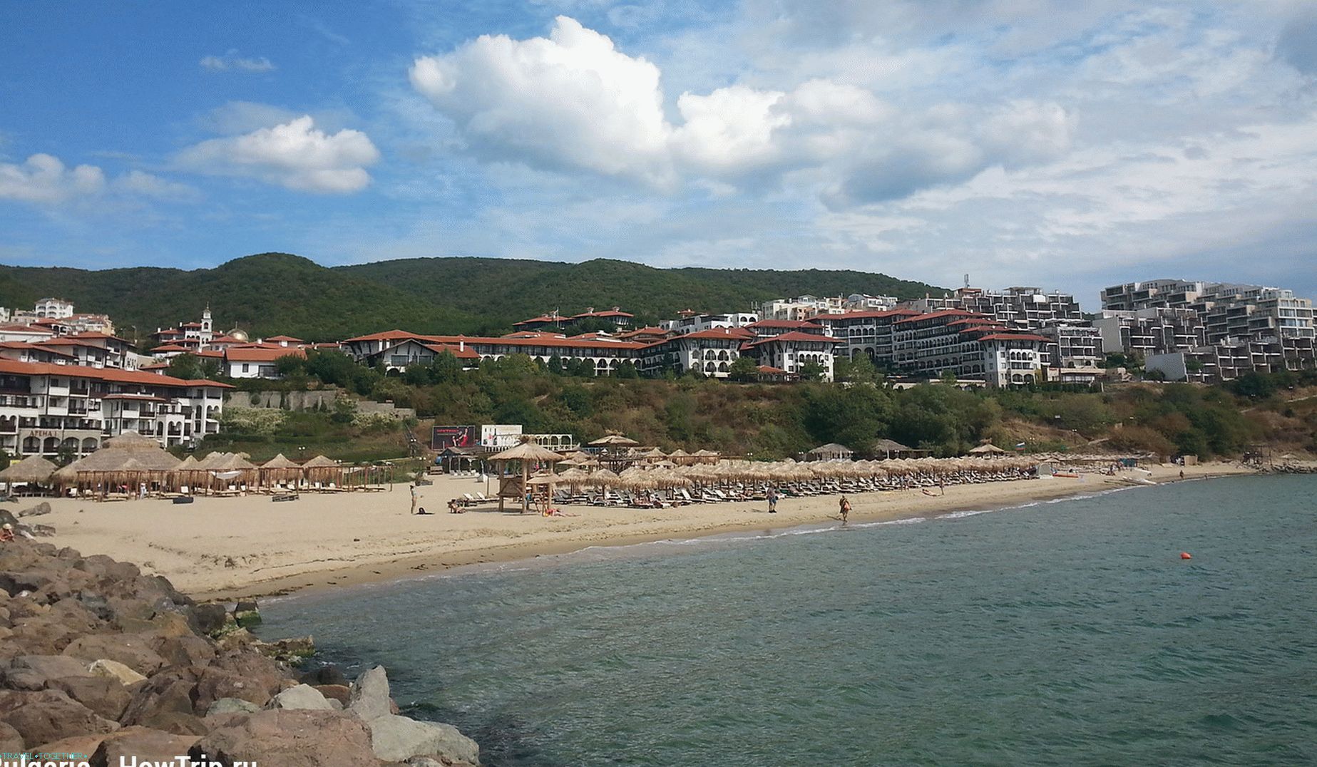Plaža i hoteli uz more u Bugarskoj