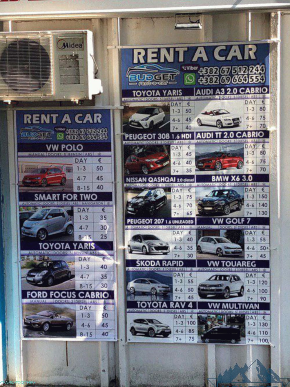 Cijene najma automobila