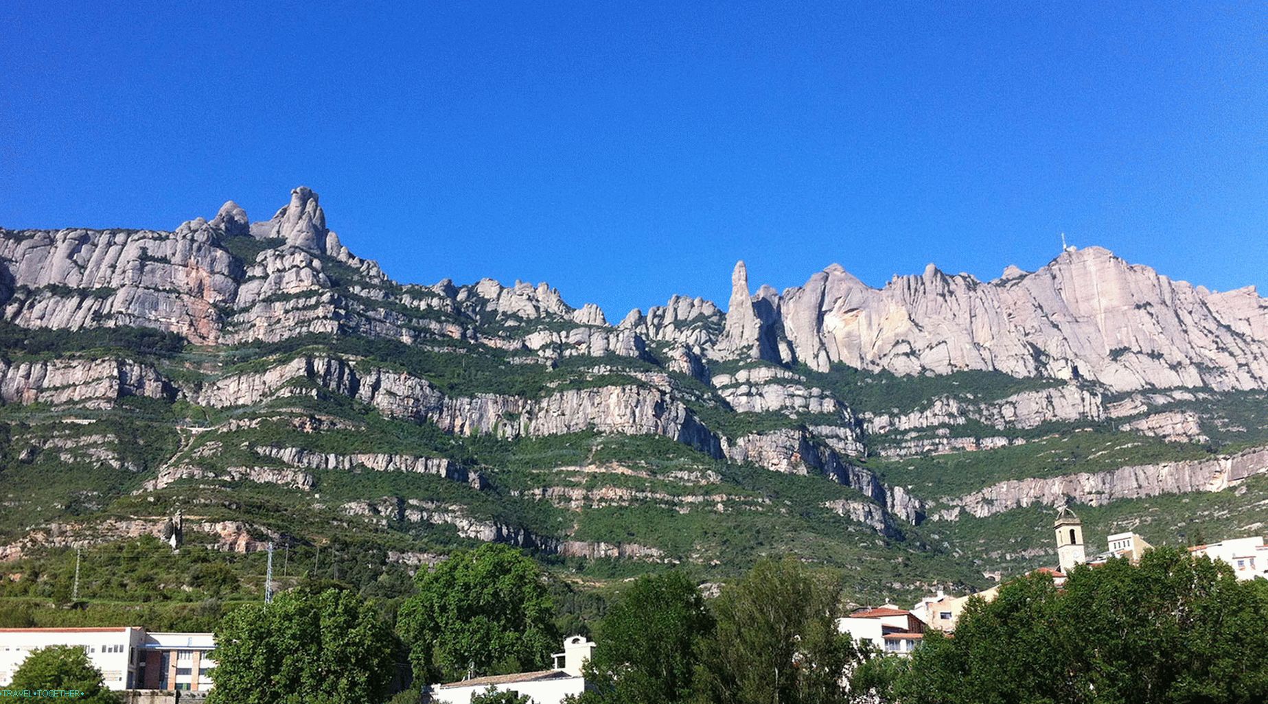 Pogled na planinu Montserrat