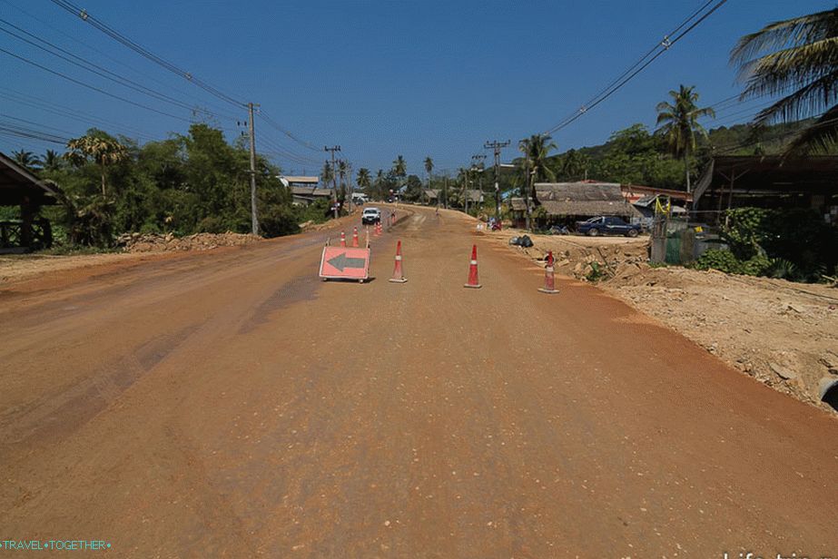Tako izgleda put do Klong Muang, popravci su već u tijeku pola godine
