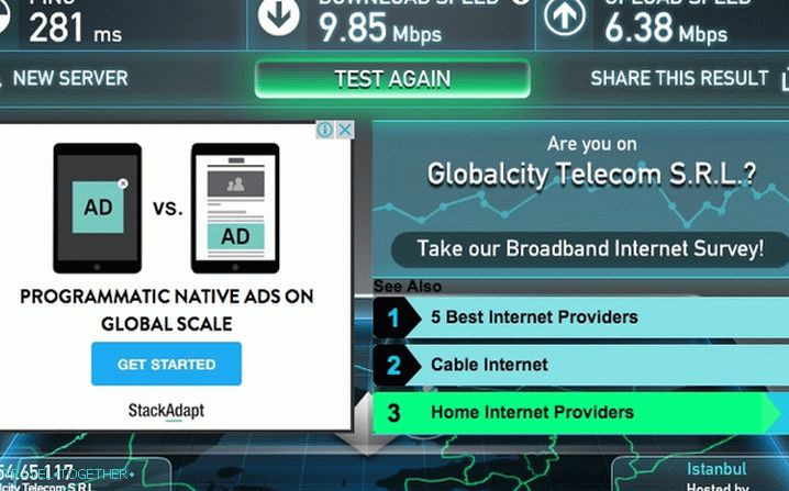 Kada nitko ništa ne trese, internet je bio normalan.