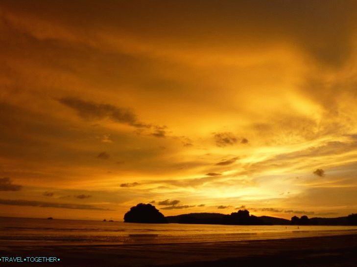 Zalazak sunca u Krabiju (Ao Nang), fotografija bez obrade