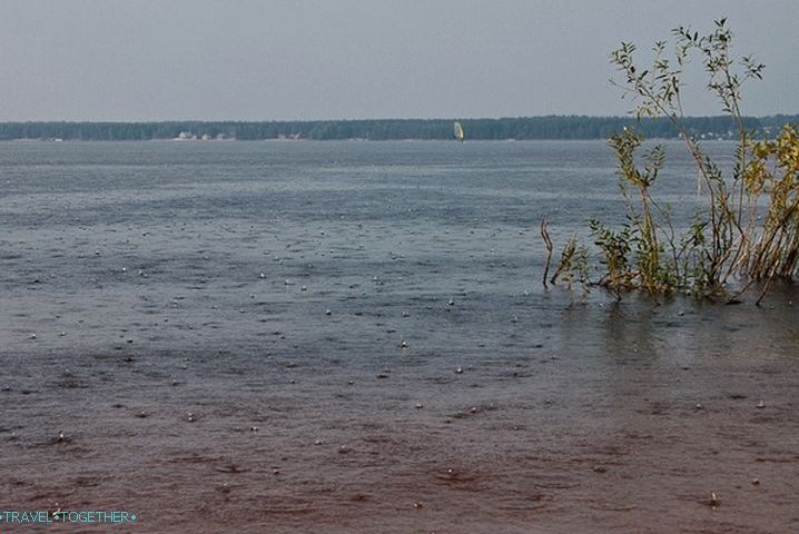 Obor na jezero Volgo.