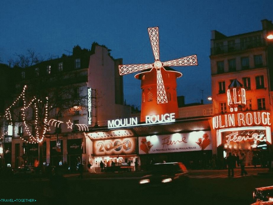 Moulin Rouge u Montmartreu