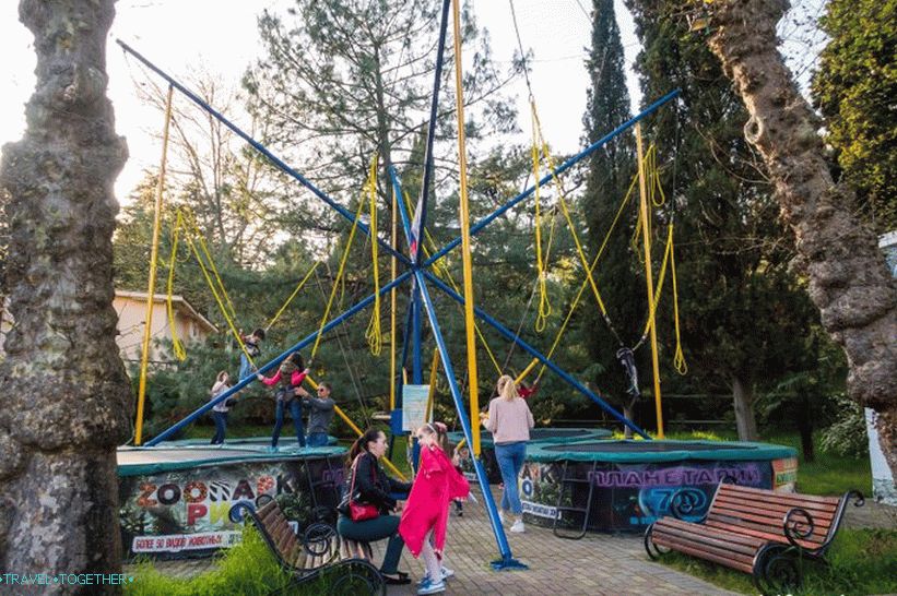 Park Riviera u Sočiju - fotografije, vožnje, karta