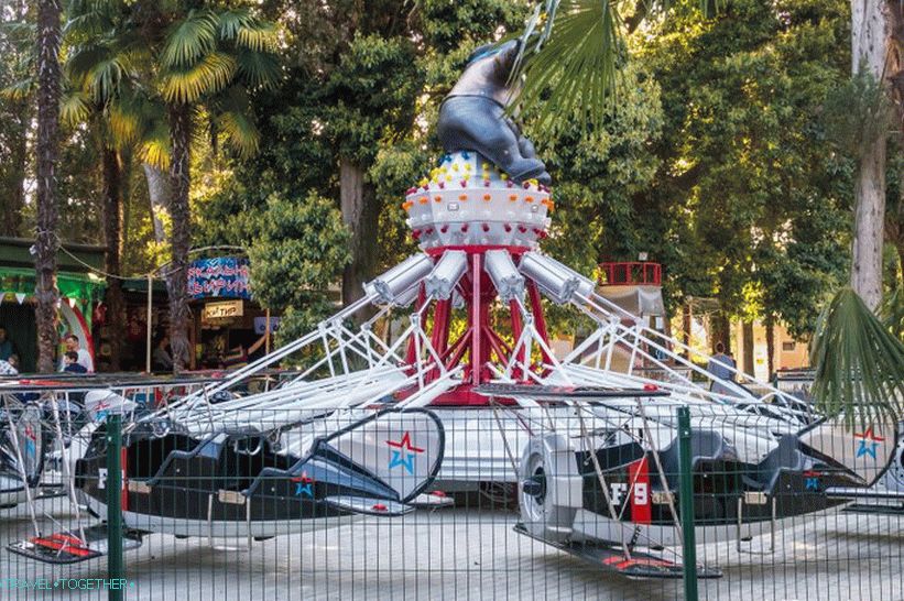 Park Riviera u Sočiju - fotografije, vožnje, karta