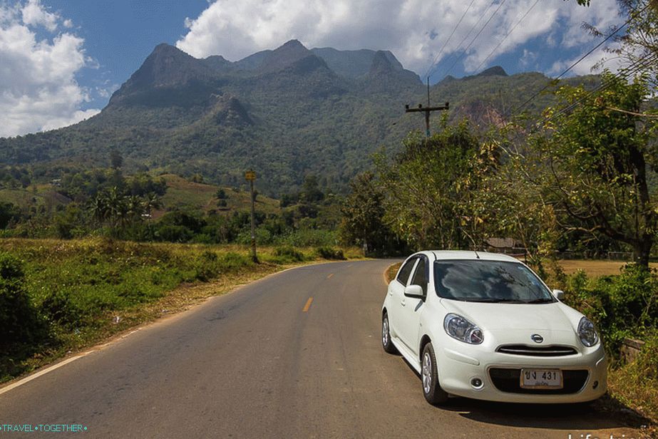 Vidljiva je planina Chiang Dao