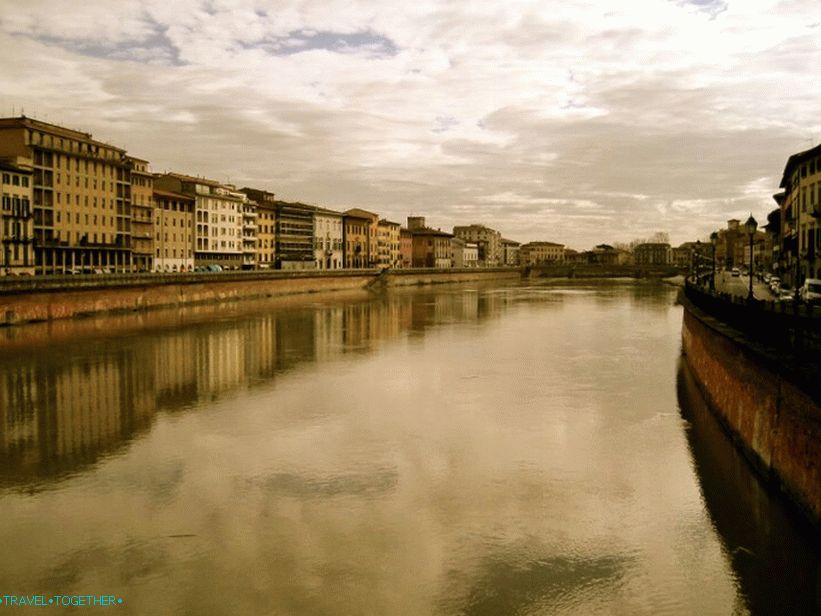 Rijeka Arno, Pisa