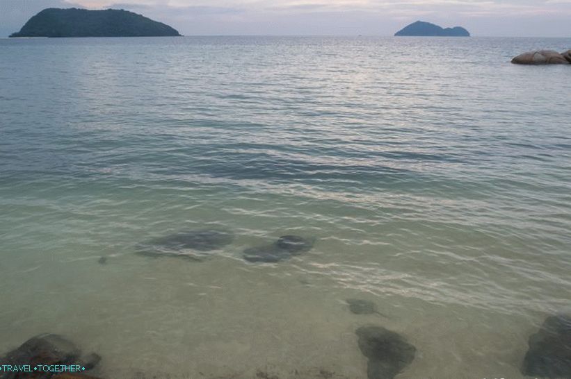 Voda je malo blatna i vidljiva u vodi. Kišna sezona, početak oseke, druga polovica dana.