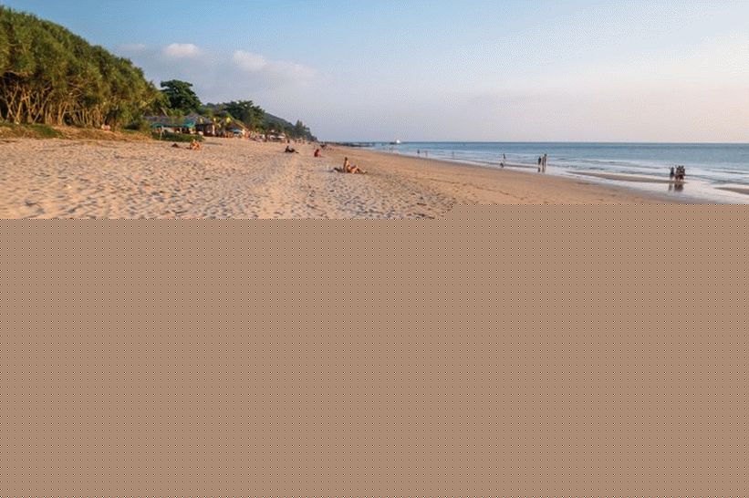 Plaža Klong Nin na Lanti na oseki