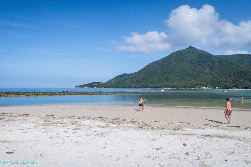 A ovo je lijevi kraj plaže u Malibuu.