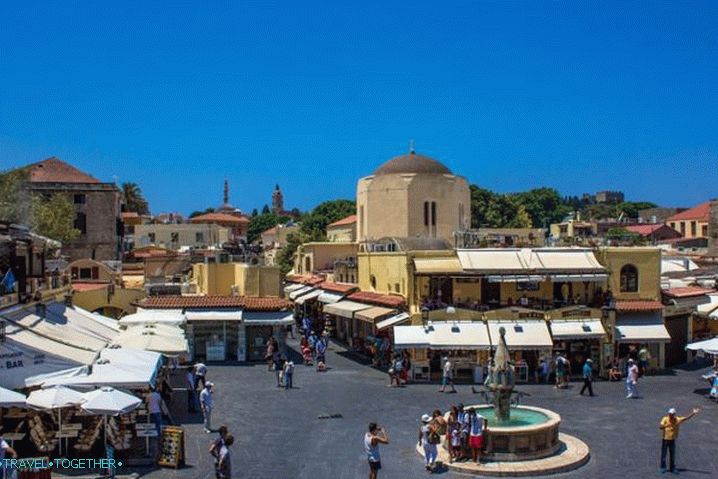 Rhodes, središnji trg