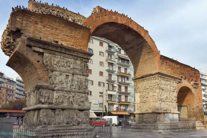 Vrijeme u Solunu u kolovozu - Arch of Galleries