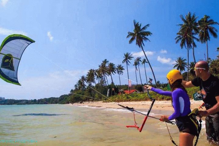Što učiniti u Pattayi u kolovozu. Kitesurfing