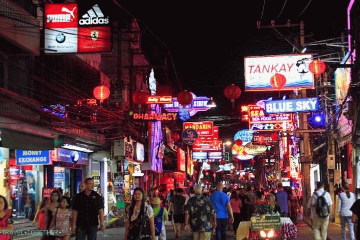Tajlandska pješačka ulica Pattaya