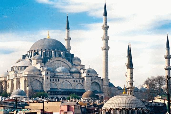 Vrijeme u Istanbulu u srpnju - Džamija Suleymaniye