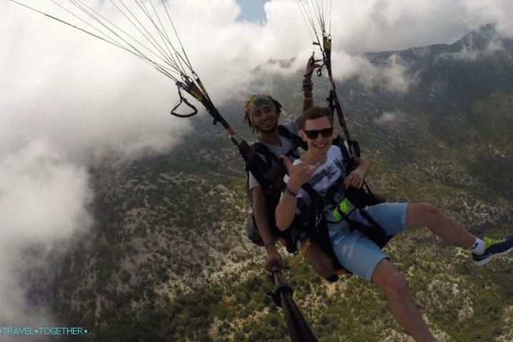 Što učiniti i vidjeti u Kemeru u listopadu, Paragliding u Kemeru