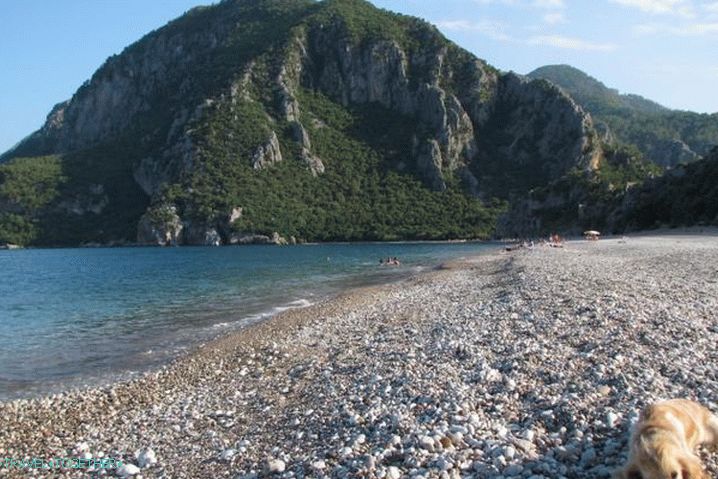 Kemer, šljunčana plaža