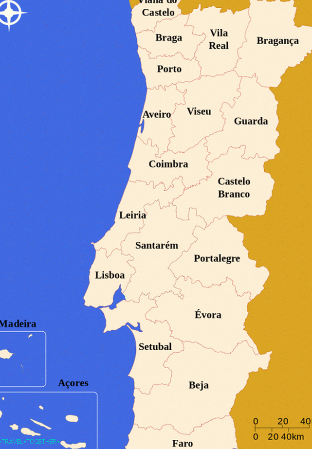 Administrativna podjela Portugala