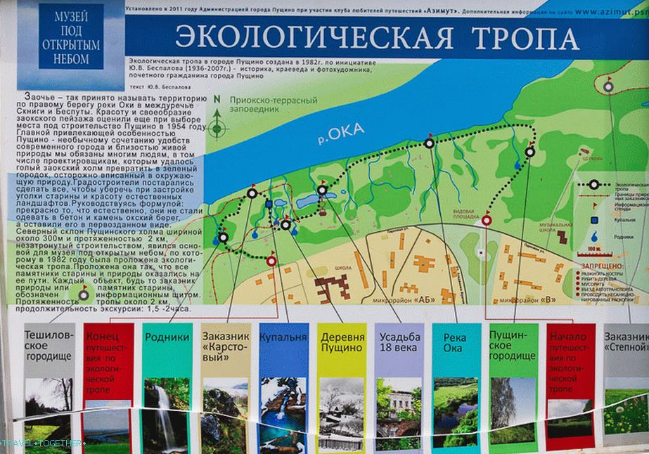 Карта тропинок подмосковья