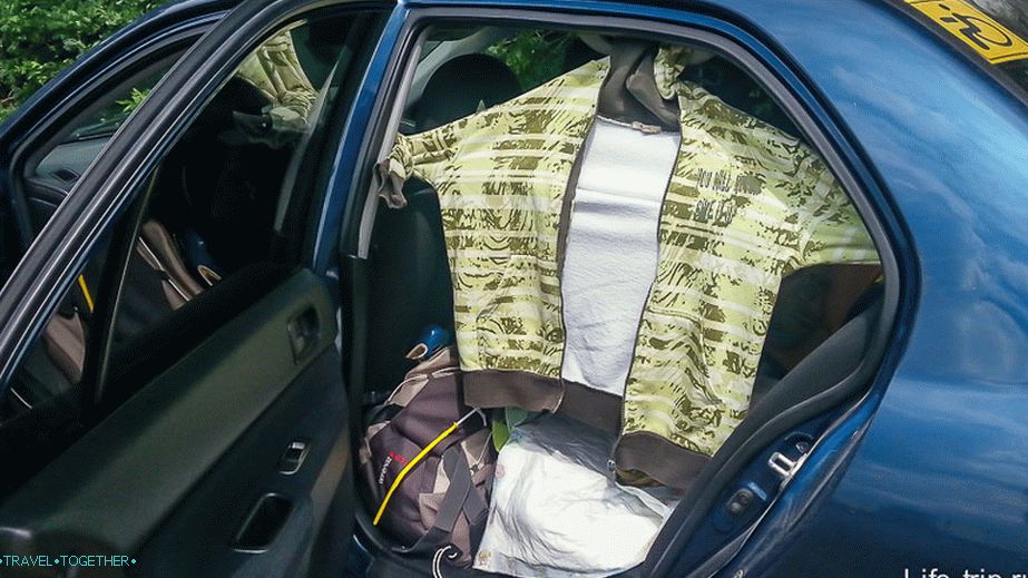 Žaluzine u automobilu u žurbi