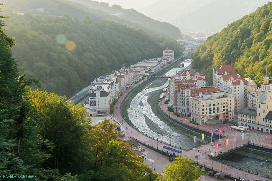 Rosa Khutor s visine - izgleda kao Europa