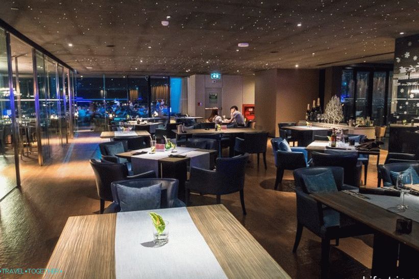 Restoran na krovu hotela Hilton u Pattayi - 34. kat s pogledom na grad
