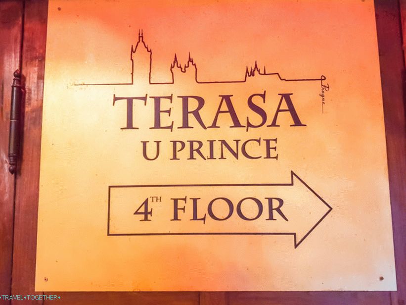 Restoran Terasa U Prince u Pragu - krovna terasa hotela