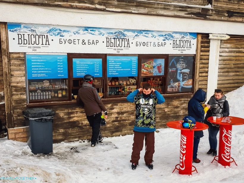 Visina restorana na 2320 metara - najbolji pogled na Rosa Khutor