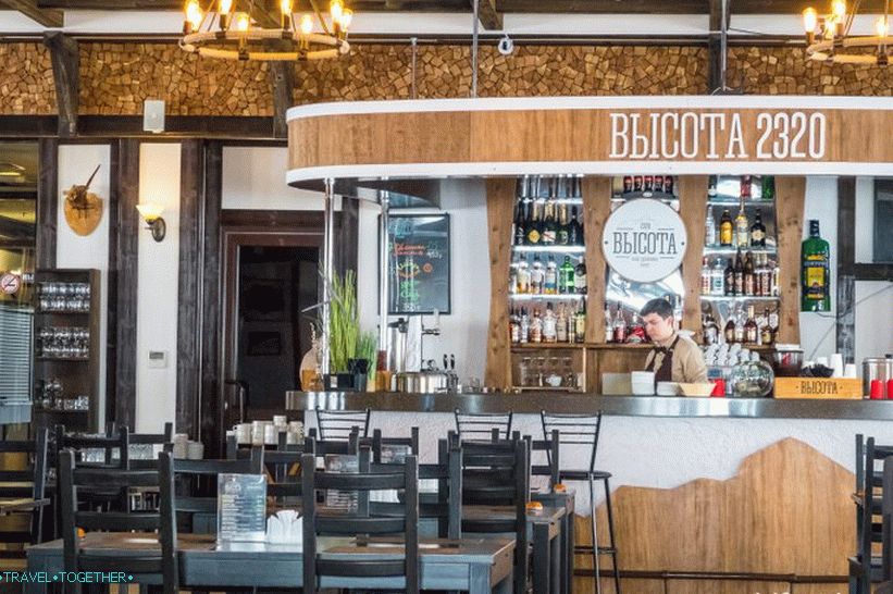 Visina restorana na 2320 metara - najbolji pogled na Rosa Khutor