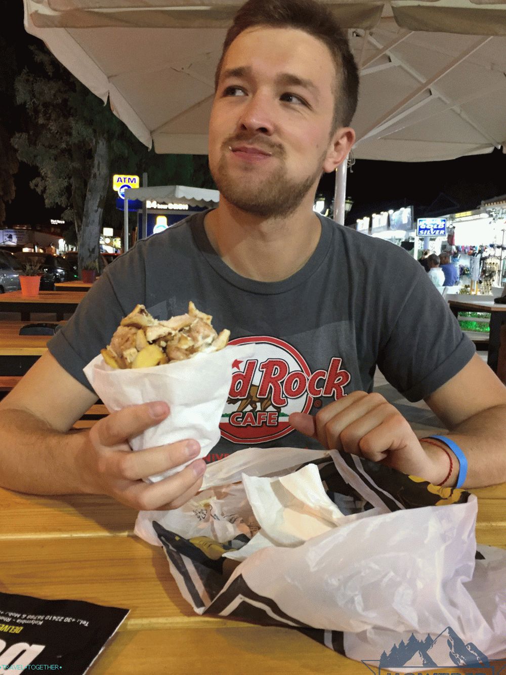 Gyros u Grčkoj (Rhodes)
