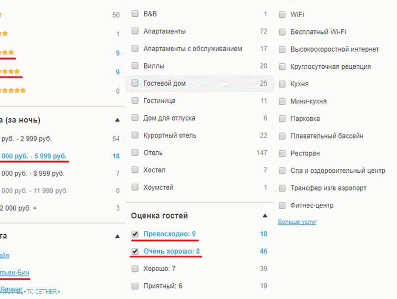 Filtriranje ponuda za RoomGuru