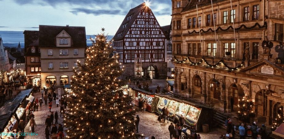 Rothenburg ob der Tauber tijekom božićnog razdoblja