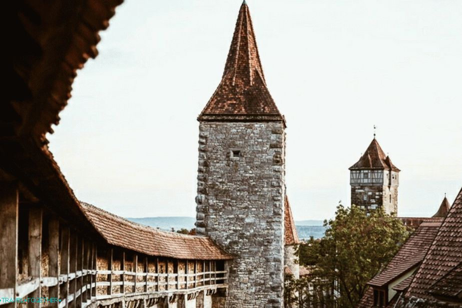 Srednjovjekovni gradski zid Rothenburg ob der Tauber