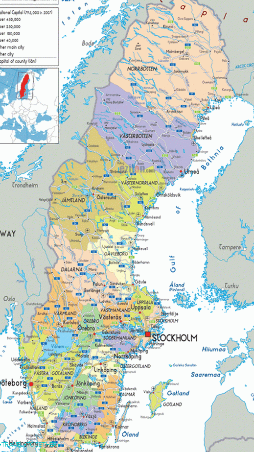 Upravna podjela Švedske