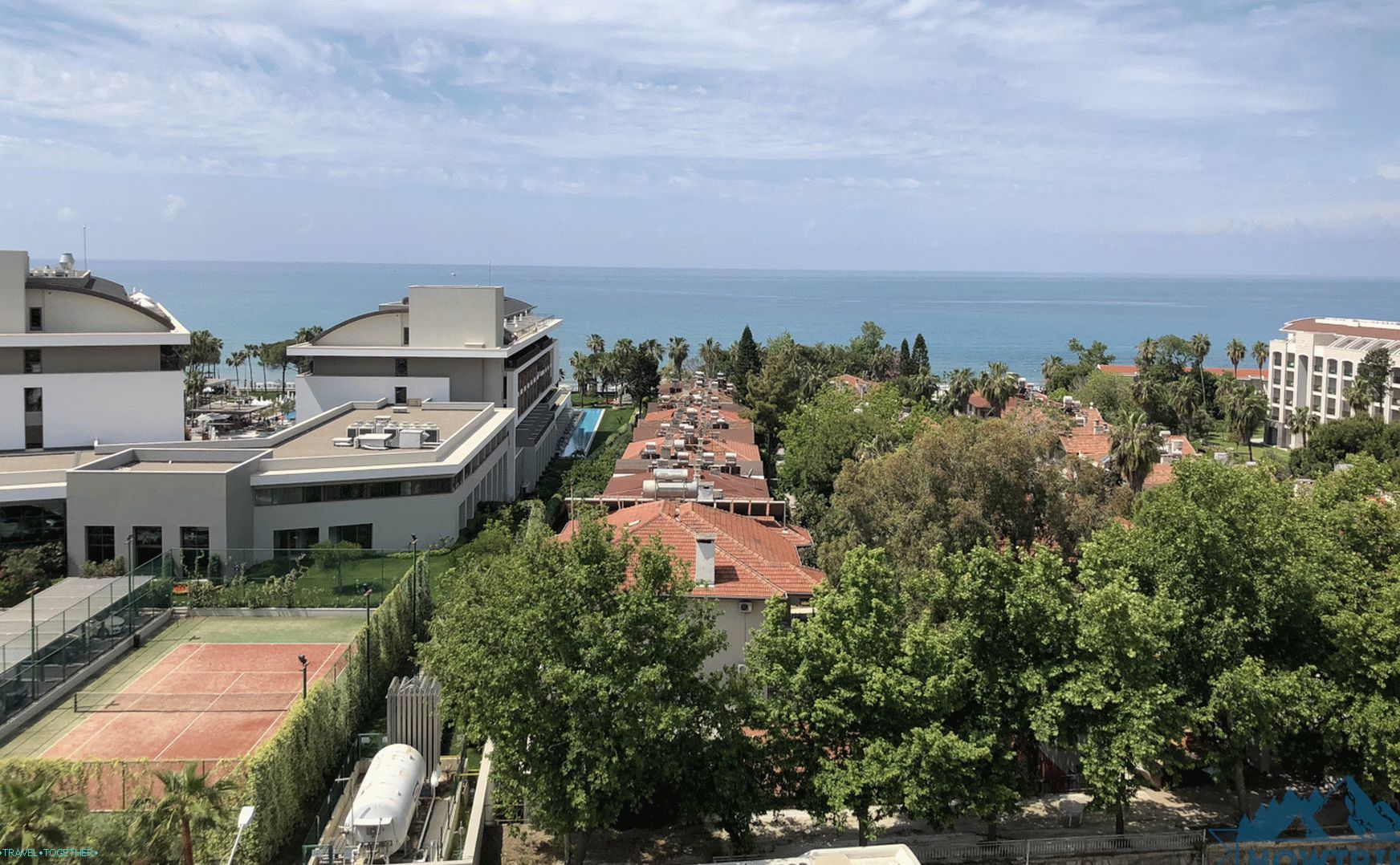 Pogled s bočnog gradskog hotela