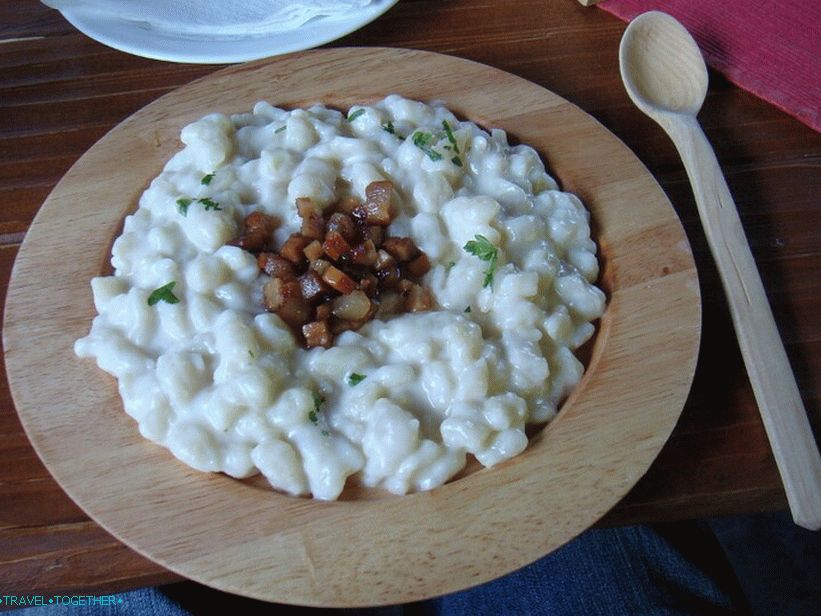 Bryndzove  halušky