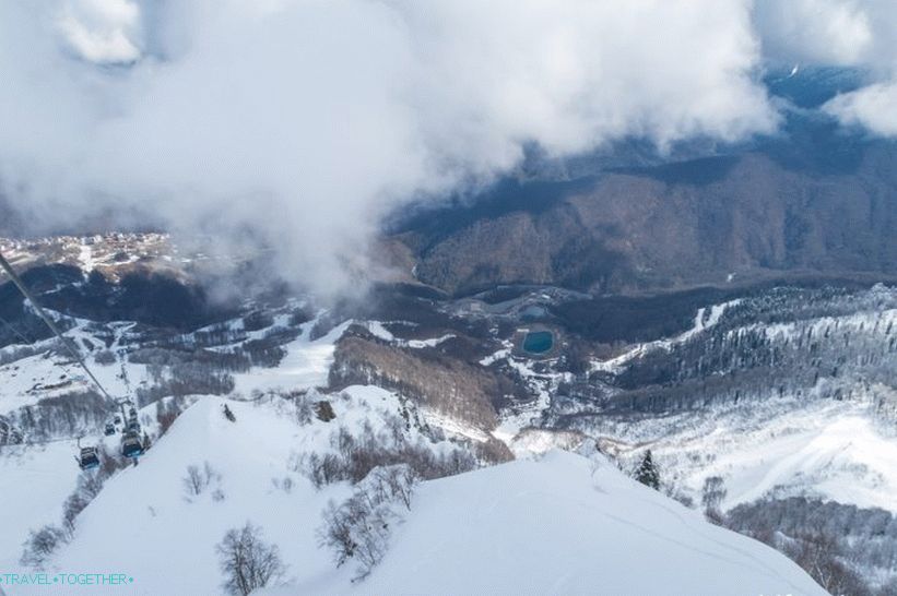 Promatranje palube Rosa Peak na Rosa Khutor - najbolji pogledi