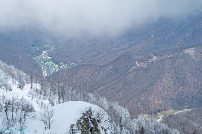 Promatranje palube Rosa Peak na Rosa Khutor - najbolji pogledi