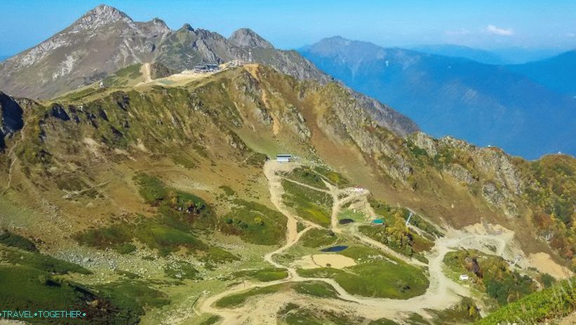 Promatranje palube Rosa Peak na Rosa Khutor - najbolji pogledi