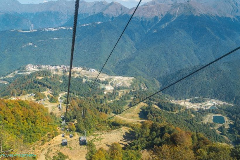 Promatranje palube Rosa Peak na Rosa Khutor - najbolji pogledi