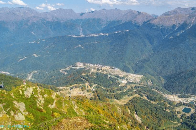 Promatranje palube Rosa Peak na Rosa Khutor - najbolji pogledi