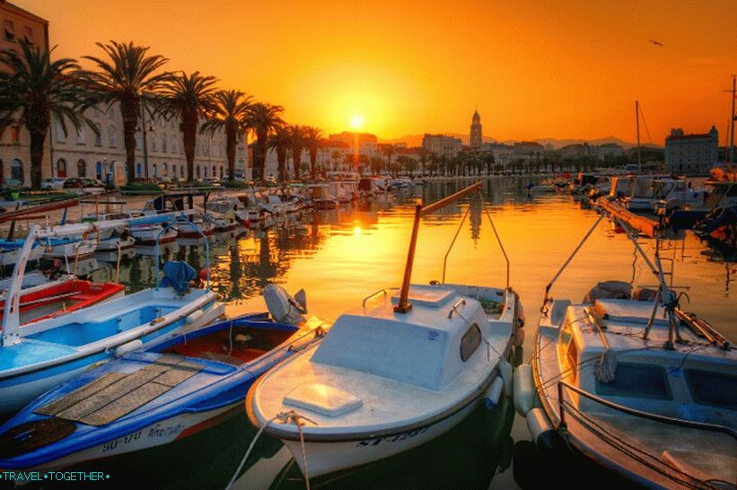 Split na zalasku sunca