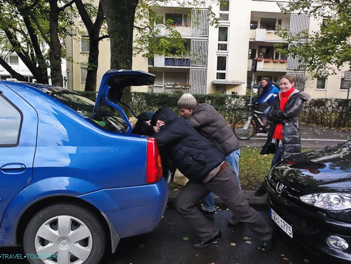 Spakiramo stvari u Münchenu - prtljažnik nije velik