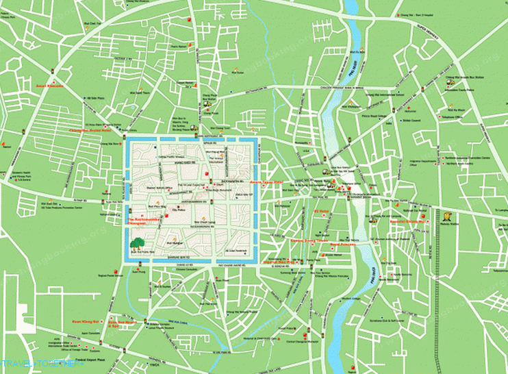 Karta Chiang Mai za opću prezentaciju