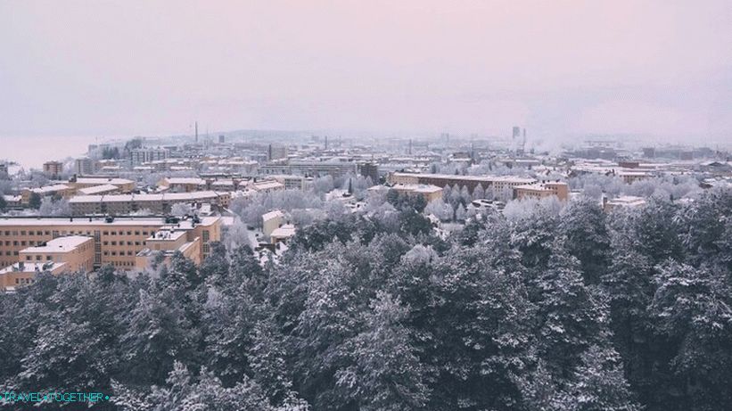 Panorama zime Tampere