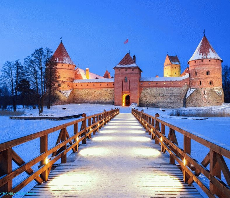 Dvorac Trakai zimi