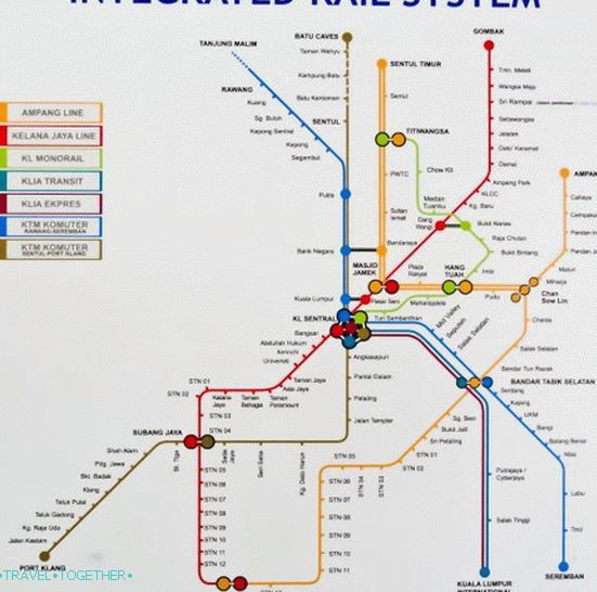Shema podzemne željeznice u Kuala Lupummru