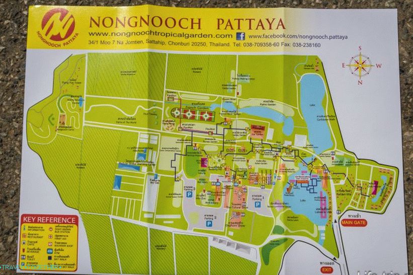 Nong Nooch Map