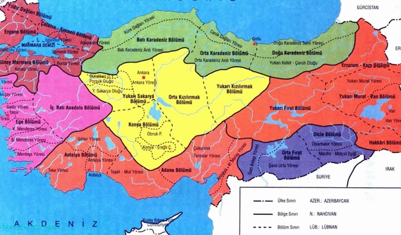 Regionalna podjela Turske